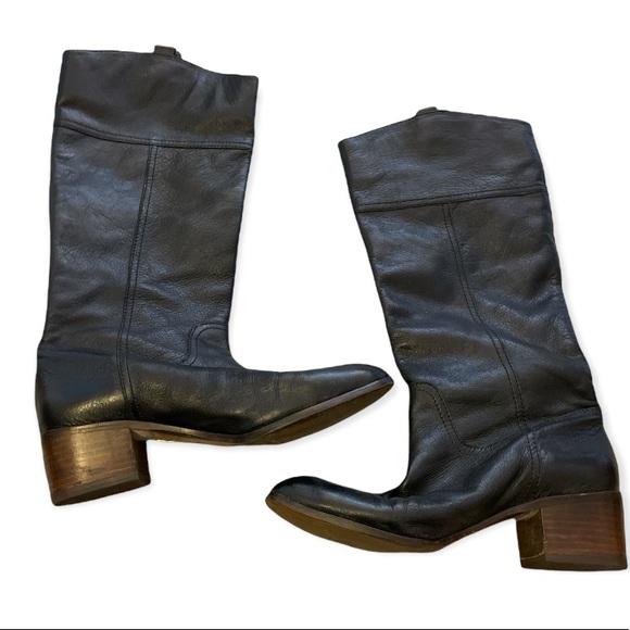 Louise et Cie black leather boots, sz 8 - Picture 5 of 6